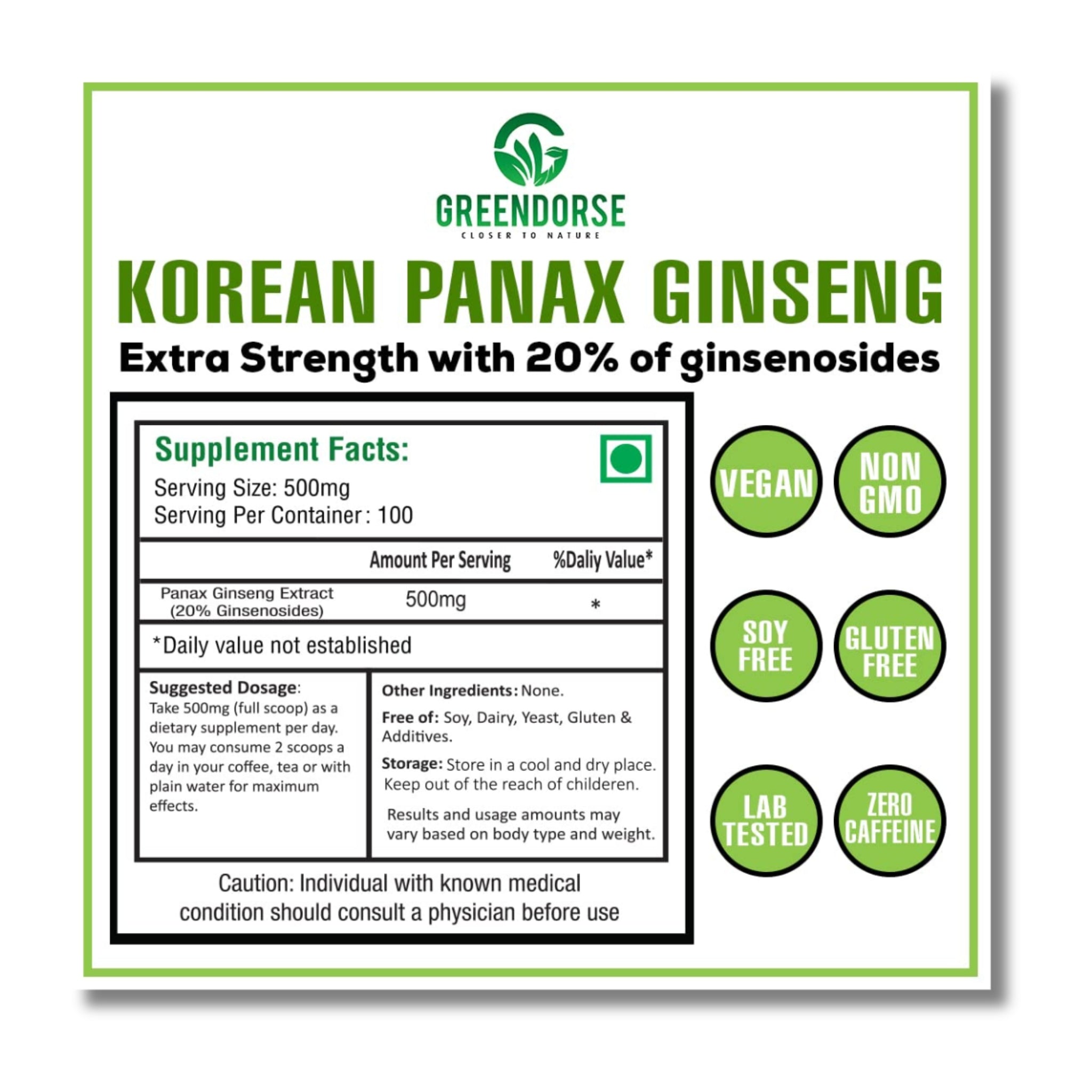 KOREAN GINSENG | ENERGY BOOSTER (Powder)